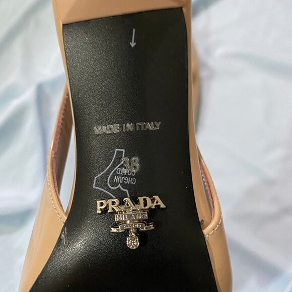 Prada Nude Beige Shade High Heels - Picture 8 of 10